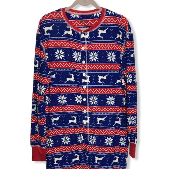 URBAN HERITAGE Reindeer Snowflakes Onesie Pyjamas - Picture 5 of 9